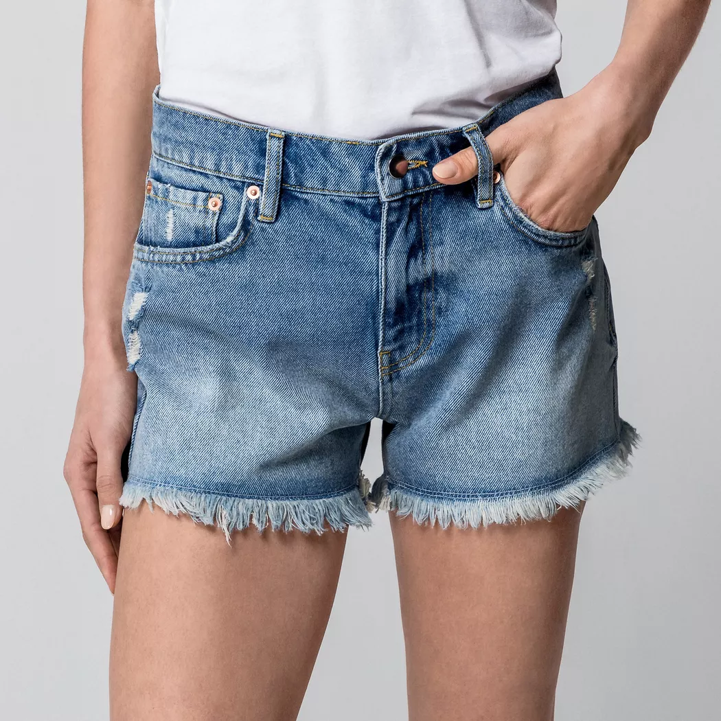 Manor Woman - Shorts, für Damen, Blau Denim, Größe 36