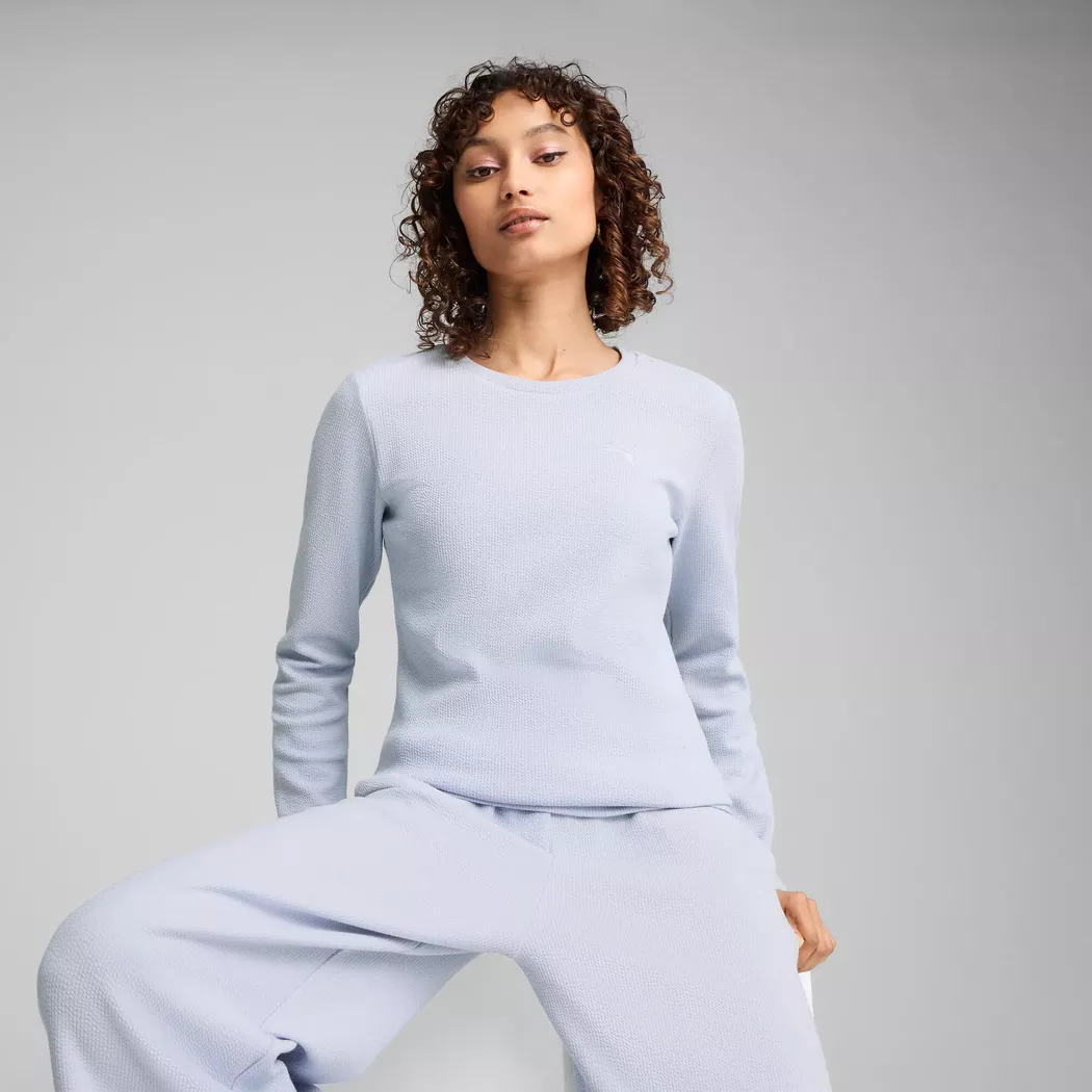 Puma - T-Shirt, langarm, für Damen, Hellgrau, Größe XS