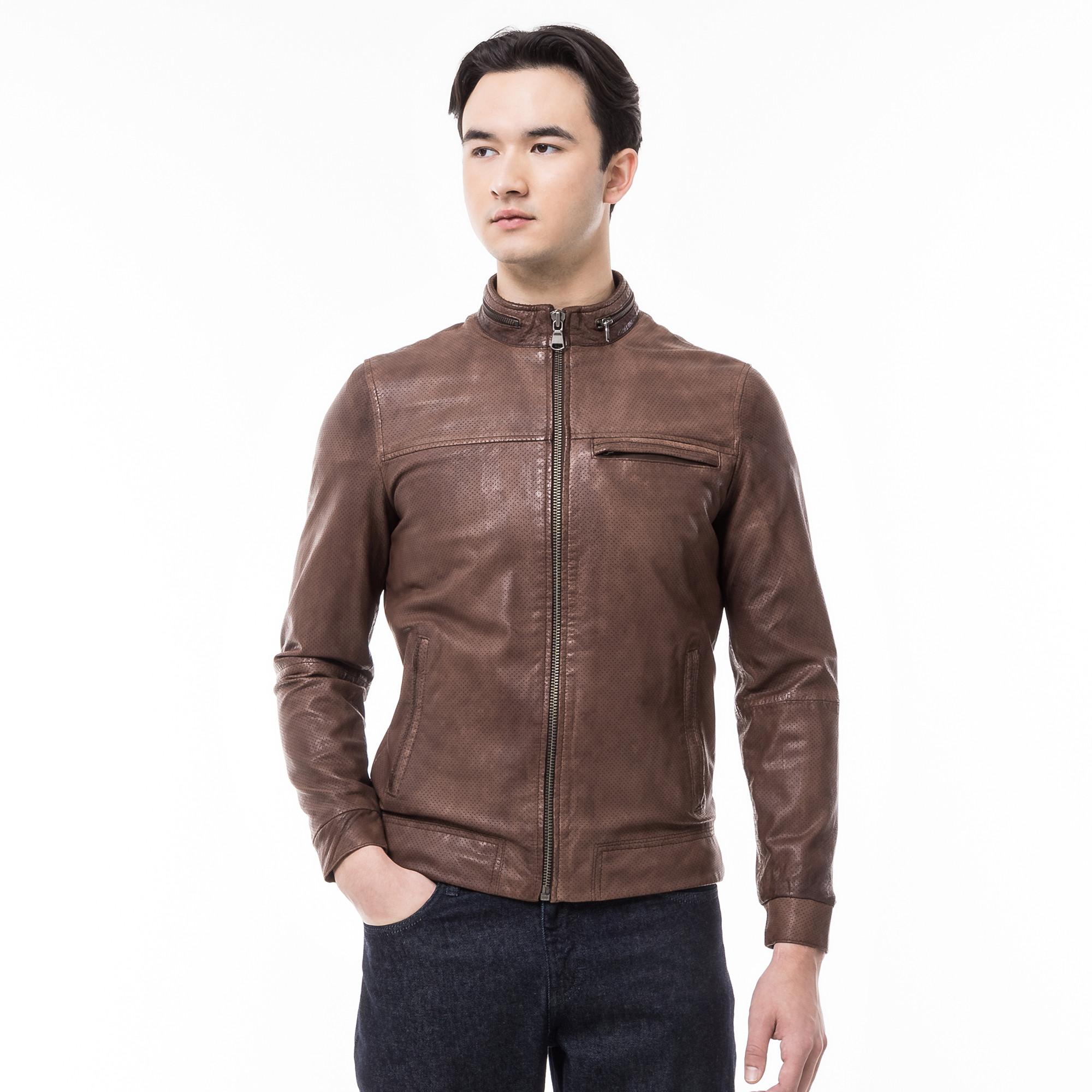 Manor Man  Veste en cuir 