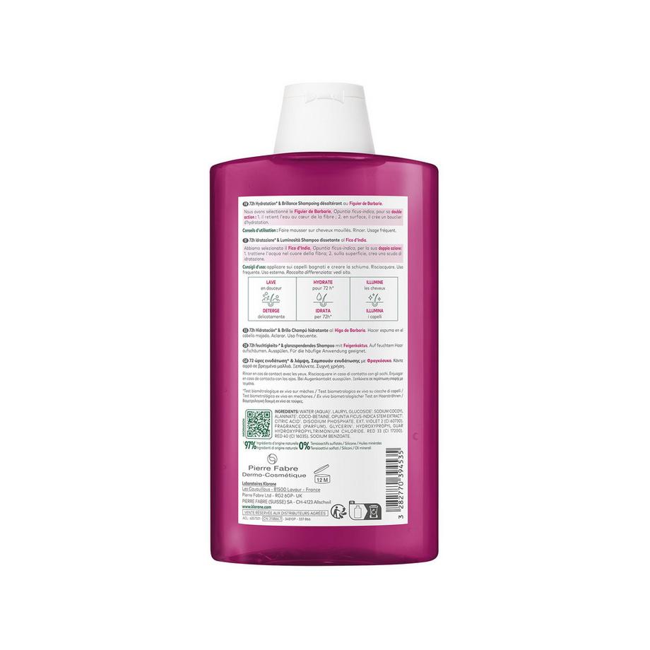 KLORANE Feigenkaktus Feuchtigkeits- &  glanzspendendes Shampoo 
