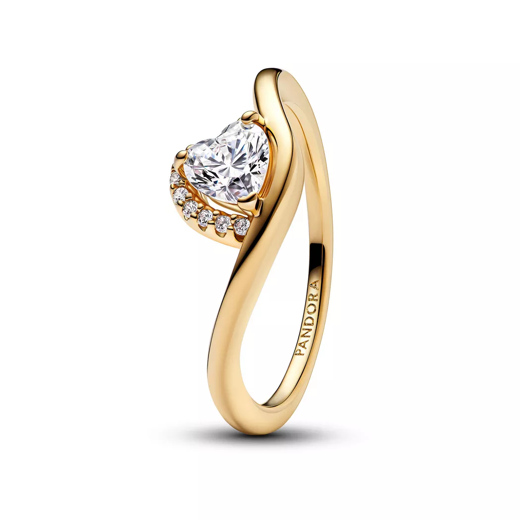 Pandora - Ring, Wish and Wave, 52, Goldfarben