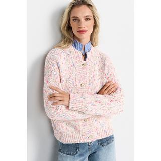 Rich & Royal Cardigan in maglia bouclé con bottoni dorati  