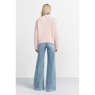 Rich & Royal Bouclé Strickcardigan mit Goldknöpfen  