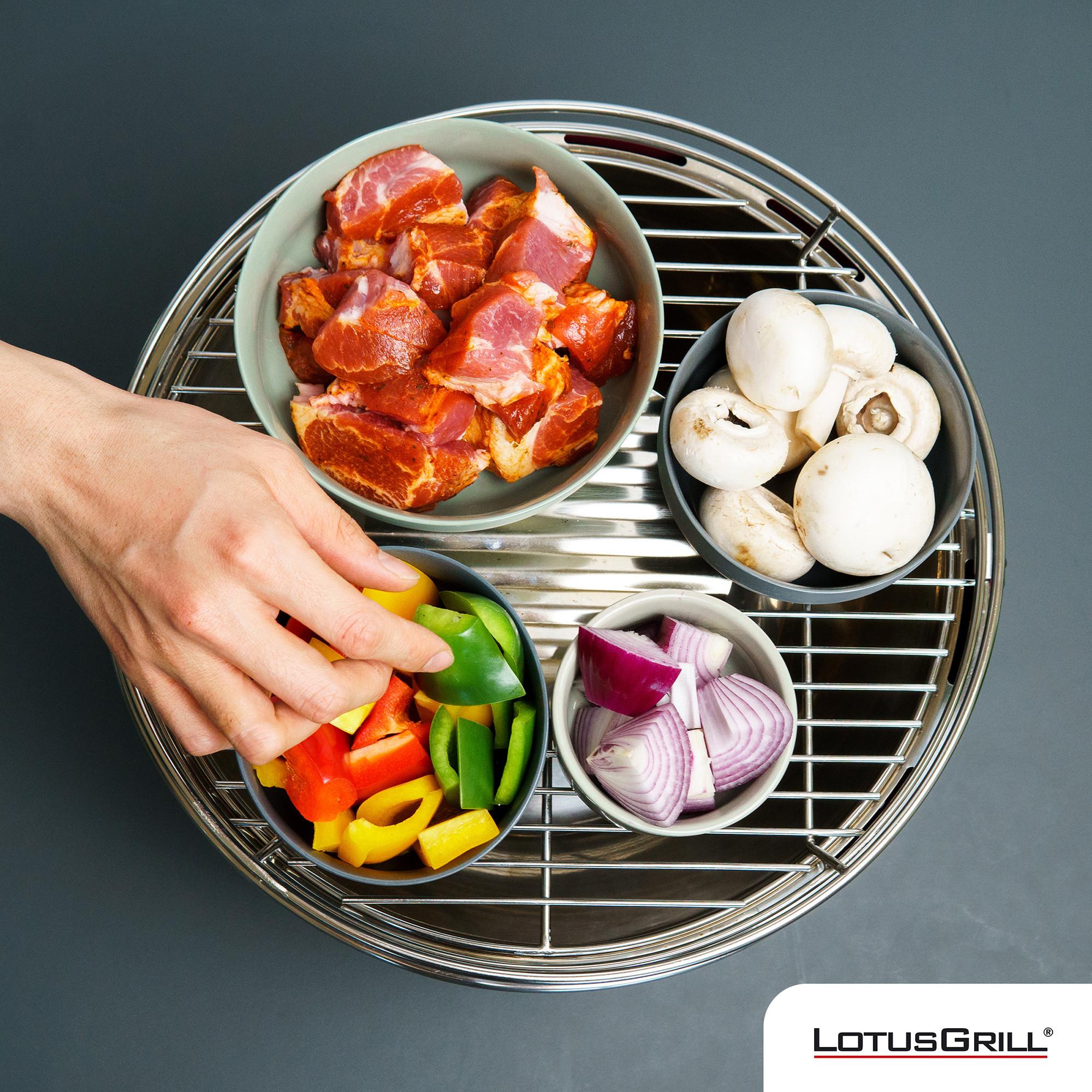 LotusGrill Gas-/Kohlengrill Hybrid Classic 