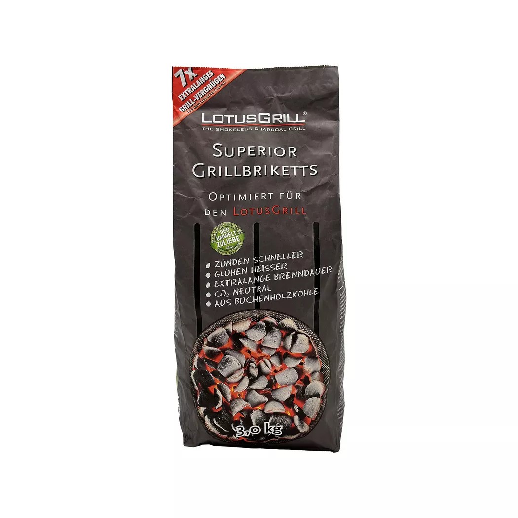 Lotusgrill - Briketts, 3kg, Black