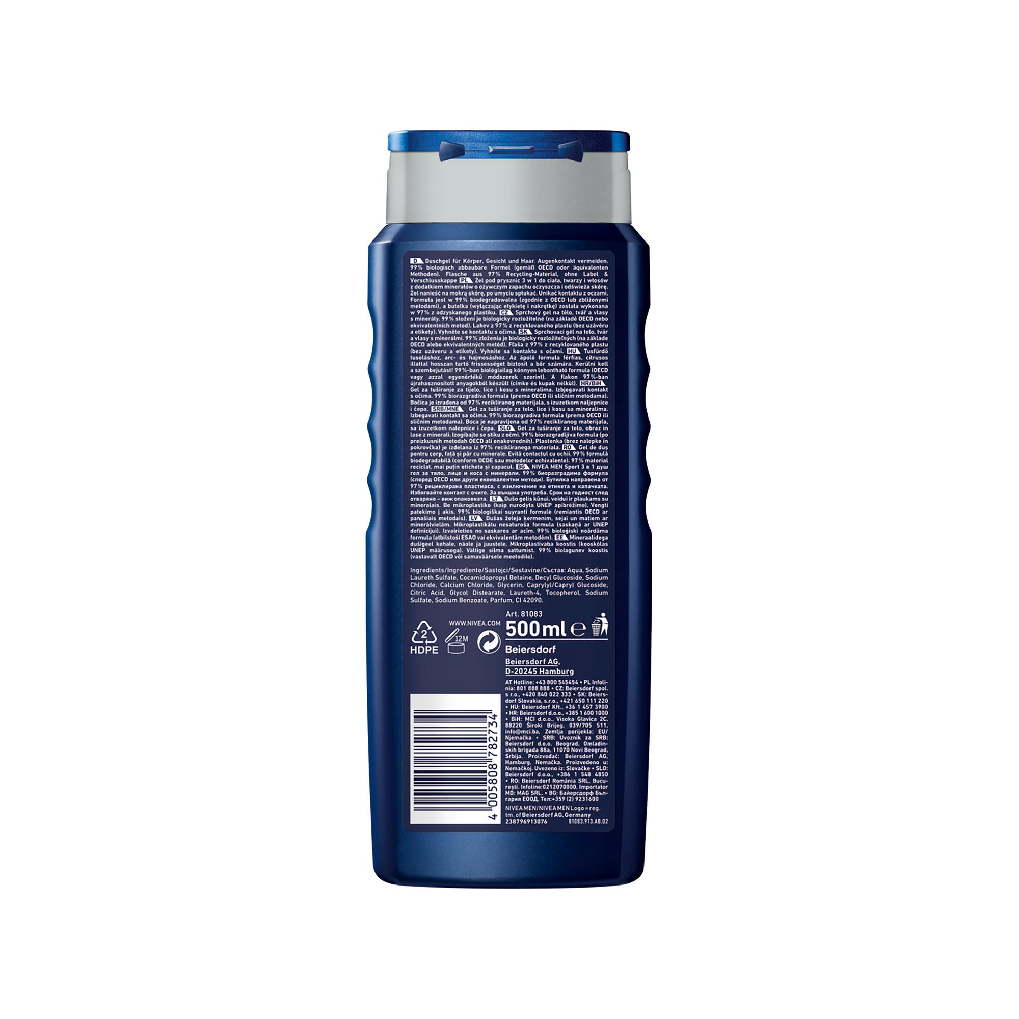 NIVEA Pflegedusche Sport 500ml Douche Soin Sport 