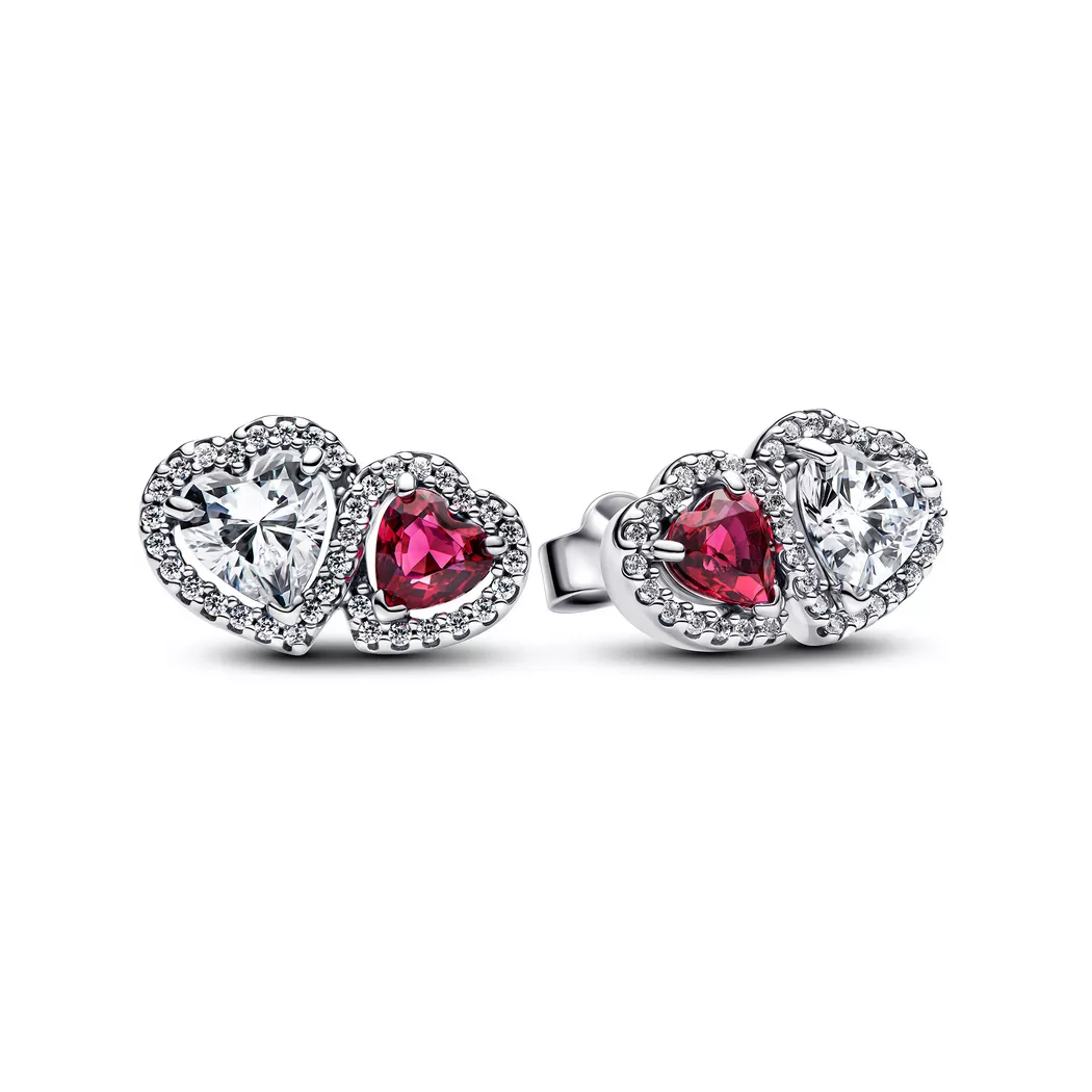 Pandora - Ohrstecker, Classic Stone, One Size, Silber