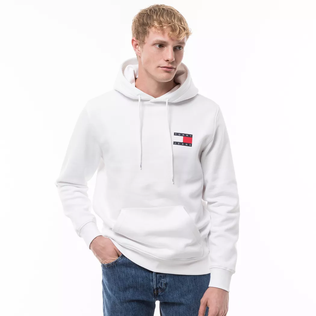Tommy Jeans Sweat à Capuche Dm0dm20738 White XL Homme