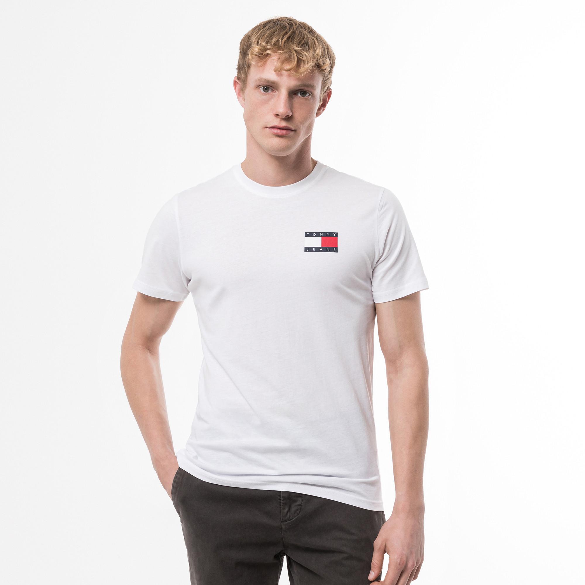 TOMMY JEANS TJM SLIM ESSENTIAL FLAG TEE EXT T-shirt 