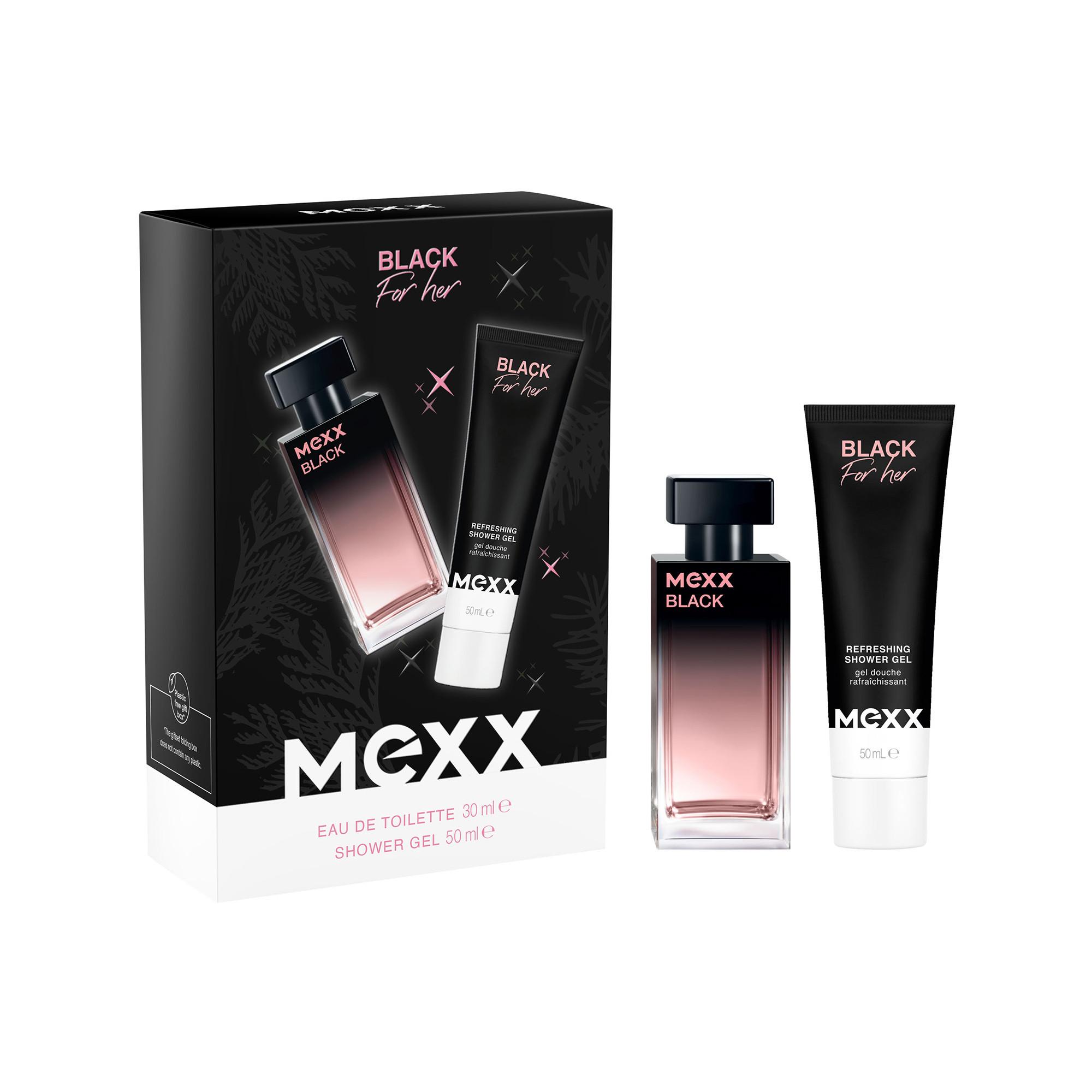 MEXX  Black For Her Eau de Toilette Set regalo 