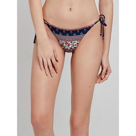Gisela Lady Bird & Leo Gemusterte Tanga Bikini Hose zum Binden  