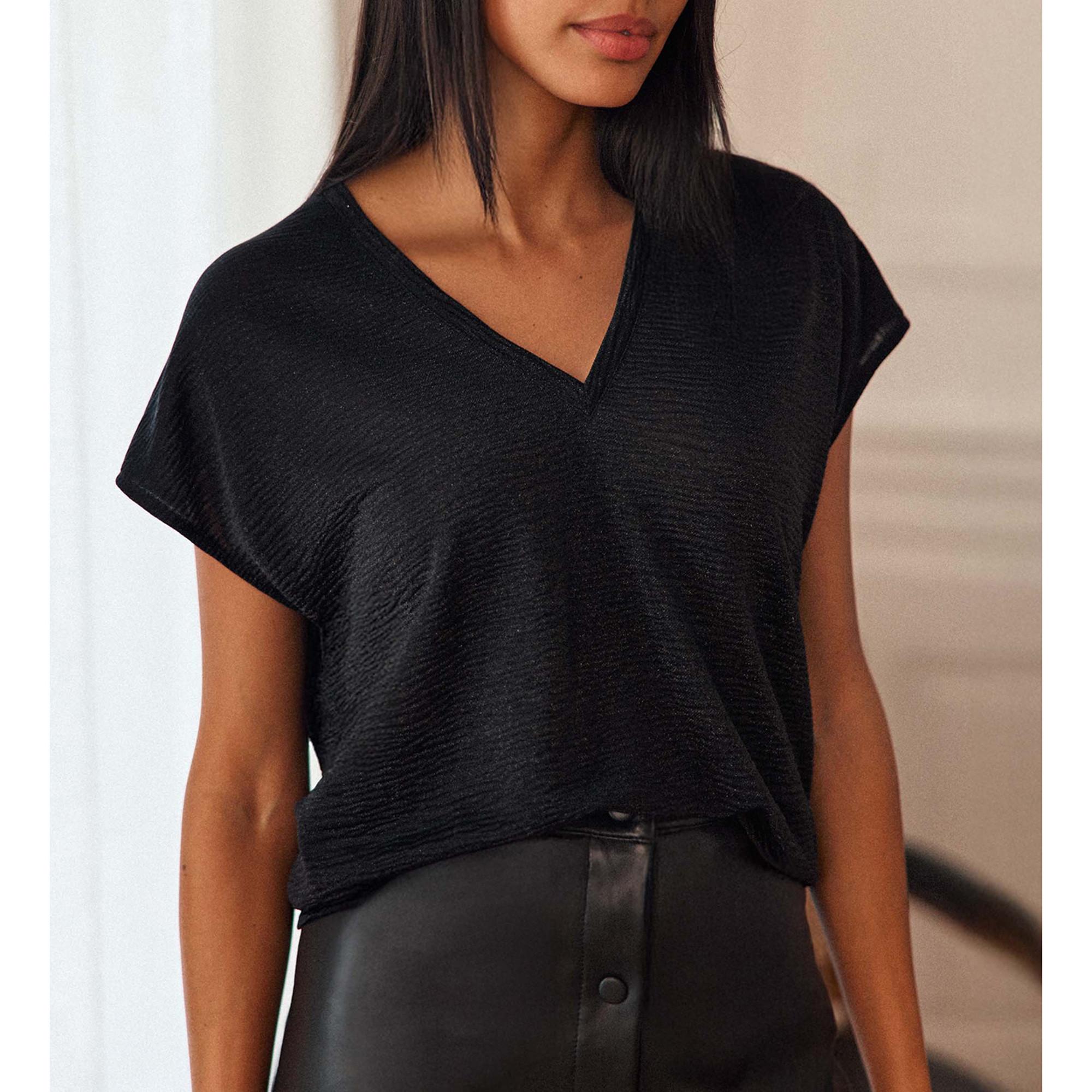 La Petite Etoile Marcelina T-Shirt Manches Courtes Col V  