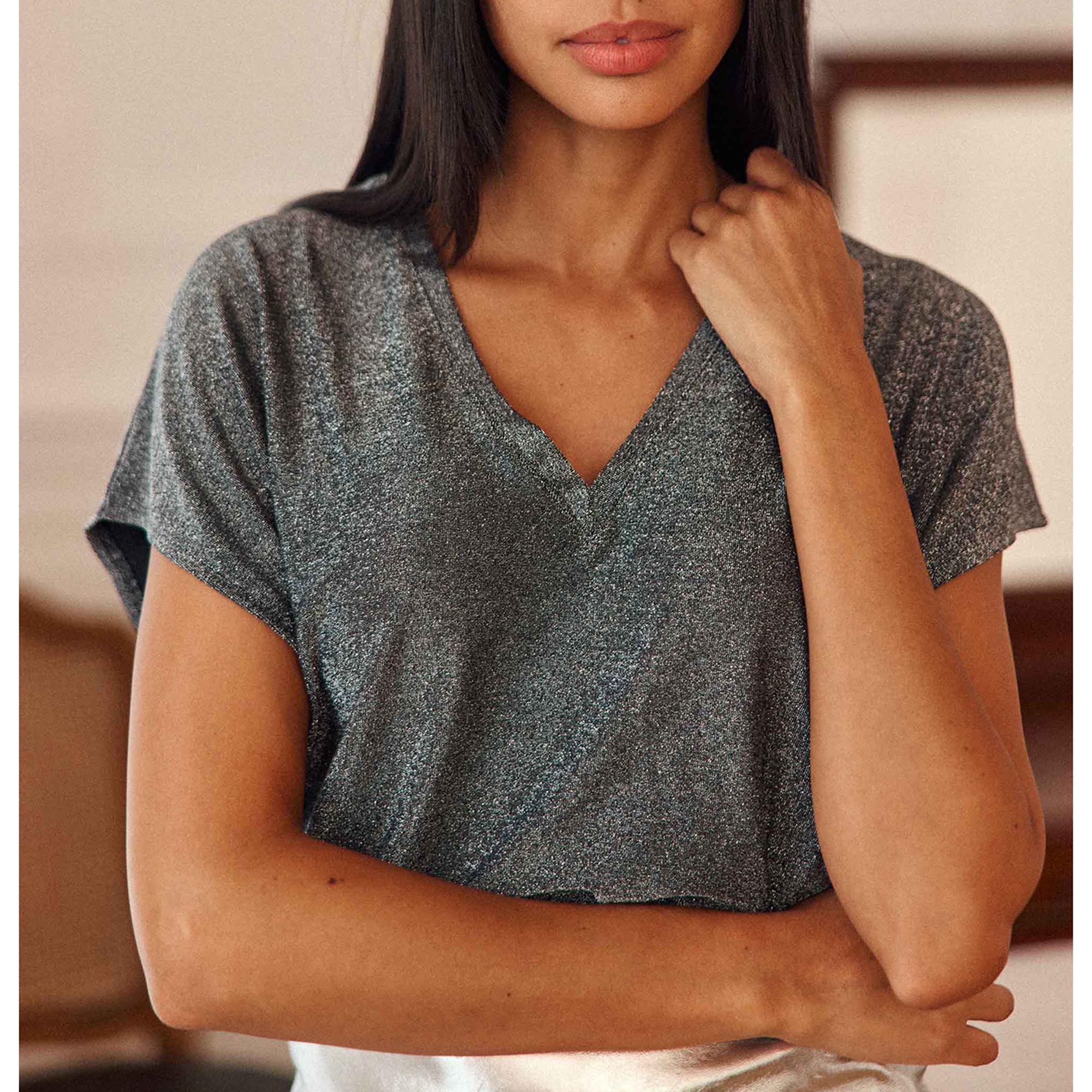 La Petite Etoile Marcelina T-Shirt Manches Courtes Col V  