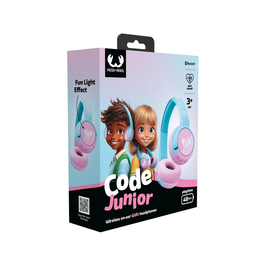 FRESH'N REBEL Code Junior - Wireless on-ear Headphones - Cool Candy Casque over-ear 