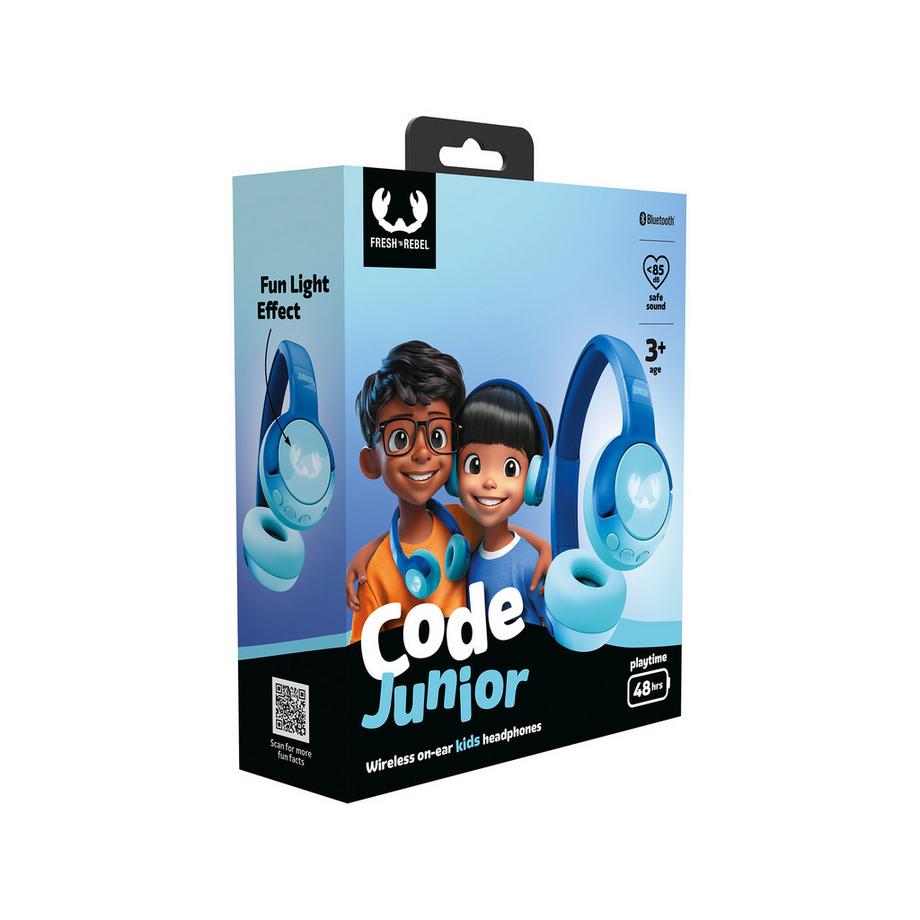 FRESH'N REBEL Code Junior - Wireless on-ear Headphones - Wavy Water Cuffie over-ear 