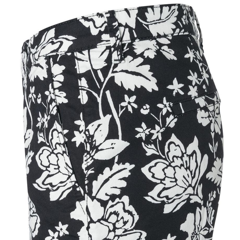 MAC Chino Turn Up Slim Fit Chinohose mit Blumenmuster  