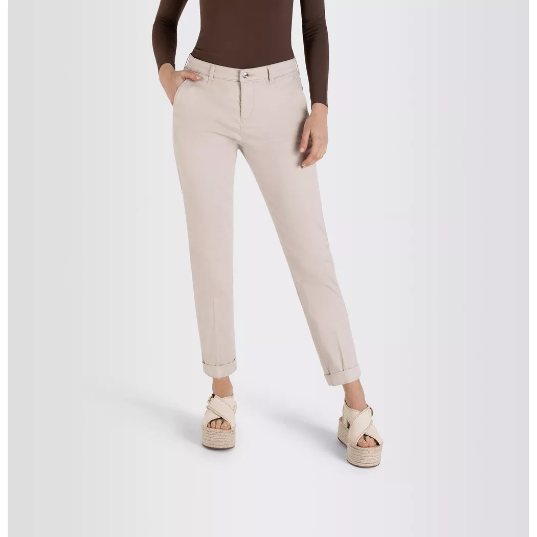 MAC Chino 7/8 TURN UP creme   38 damen