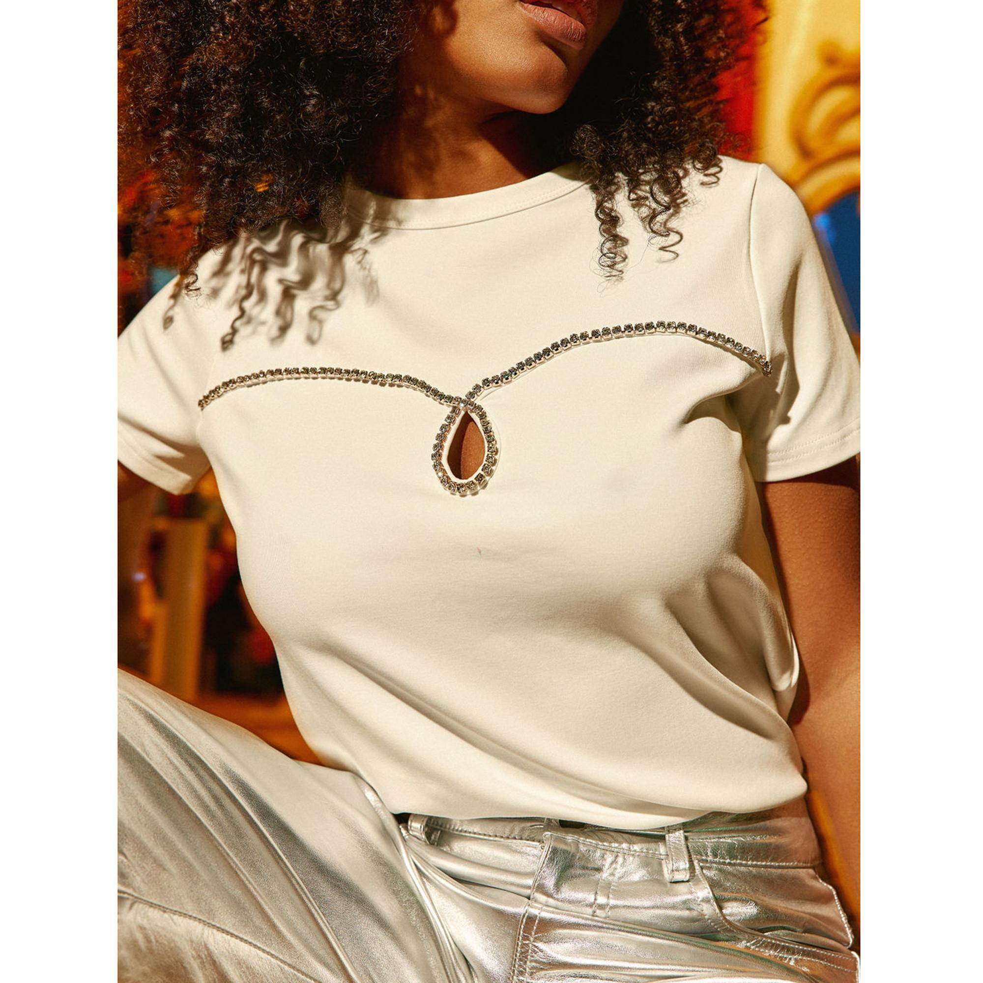 La Petite Etoile T-Shirt Ornement Strass  