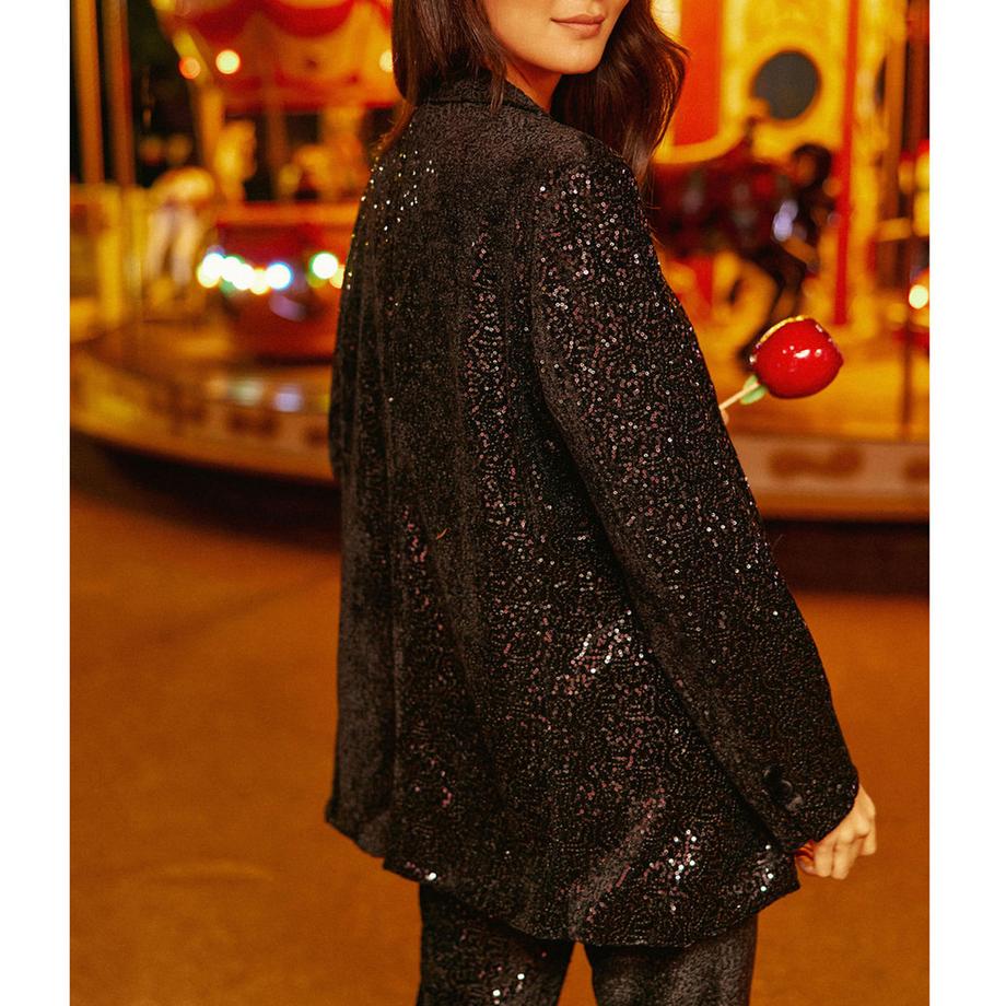 La Petite Etoile Blazer Velluto Paillettes  