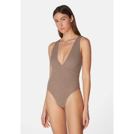 Sorbet Island Ariel Costume da bagno testurizzato scollo a V  