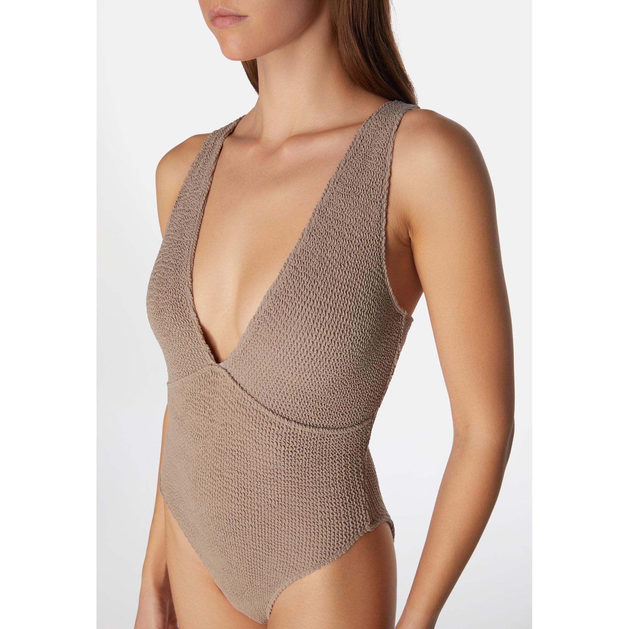 Sorbet Island Ariel Costume da bagno testurizzato scollo a V  