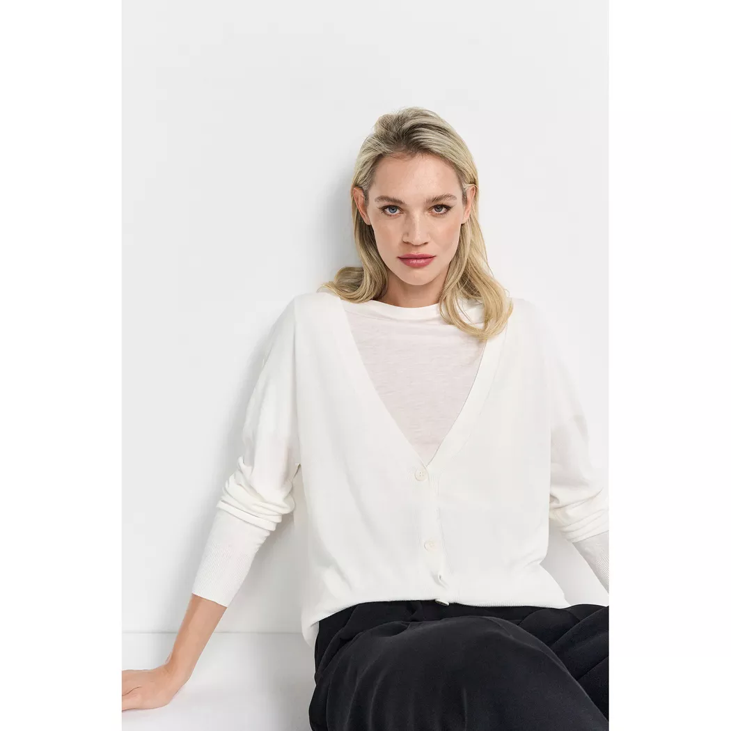 Rich & Royal - Cardigan, für Damen, Ecru, Größe XS