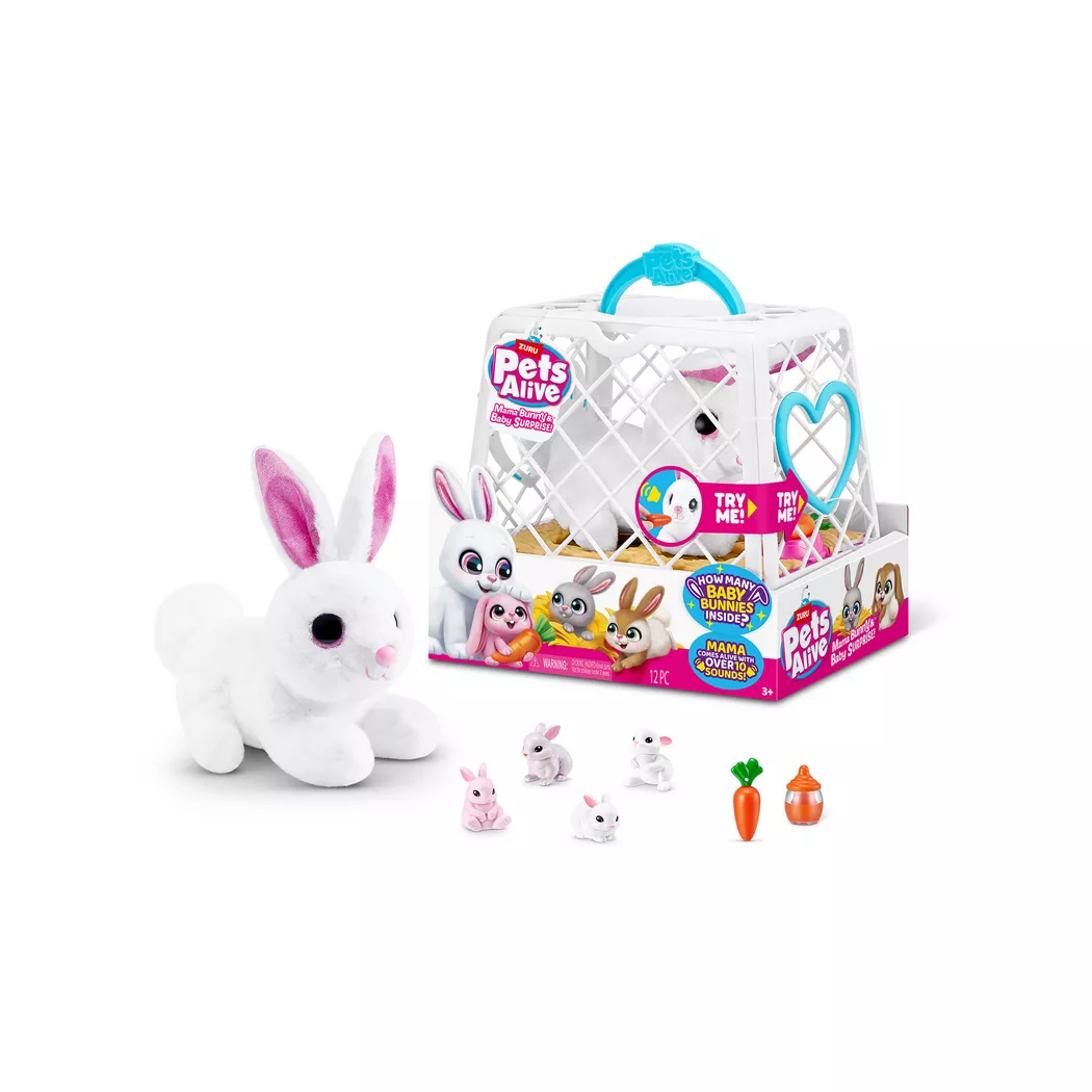 Zuru - Pets Alive Mama & Baby Bunny, Multicolor