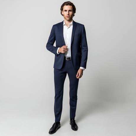 Manor Man Pantalon de Costume Body Fit  
