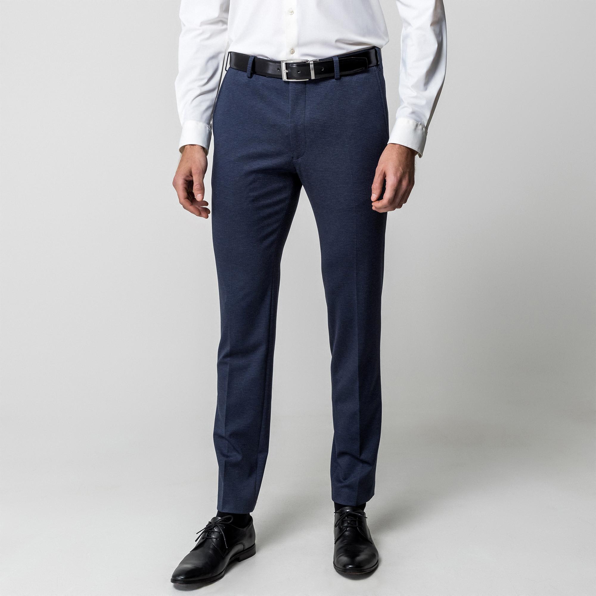Manor Man Pantalon de Costume Body Fit  