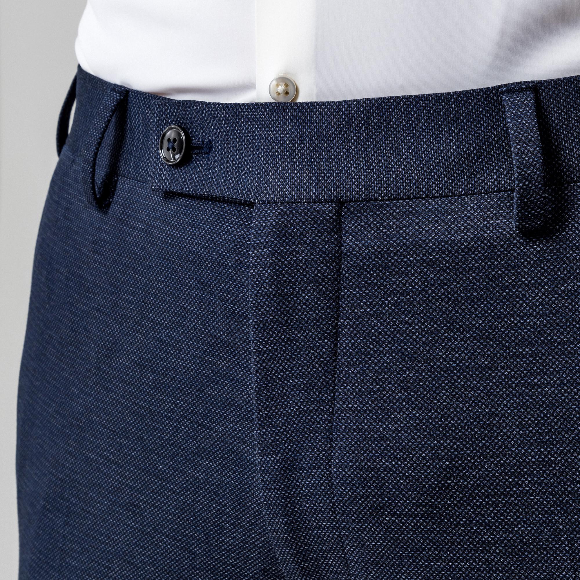 Manor Man Pantalon de Costume Body Fit  