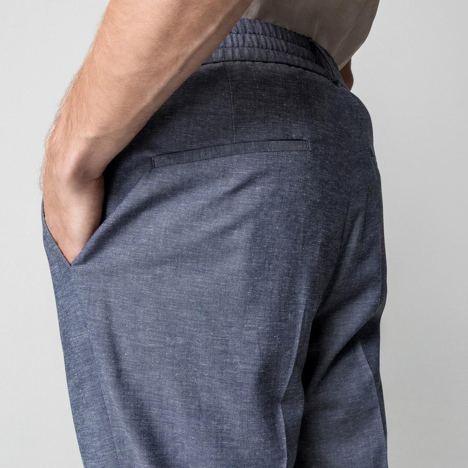 Manor Man Body Fit Tapered Stoffhose  