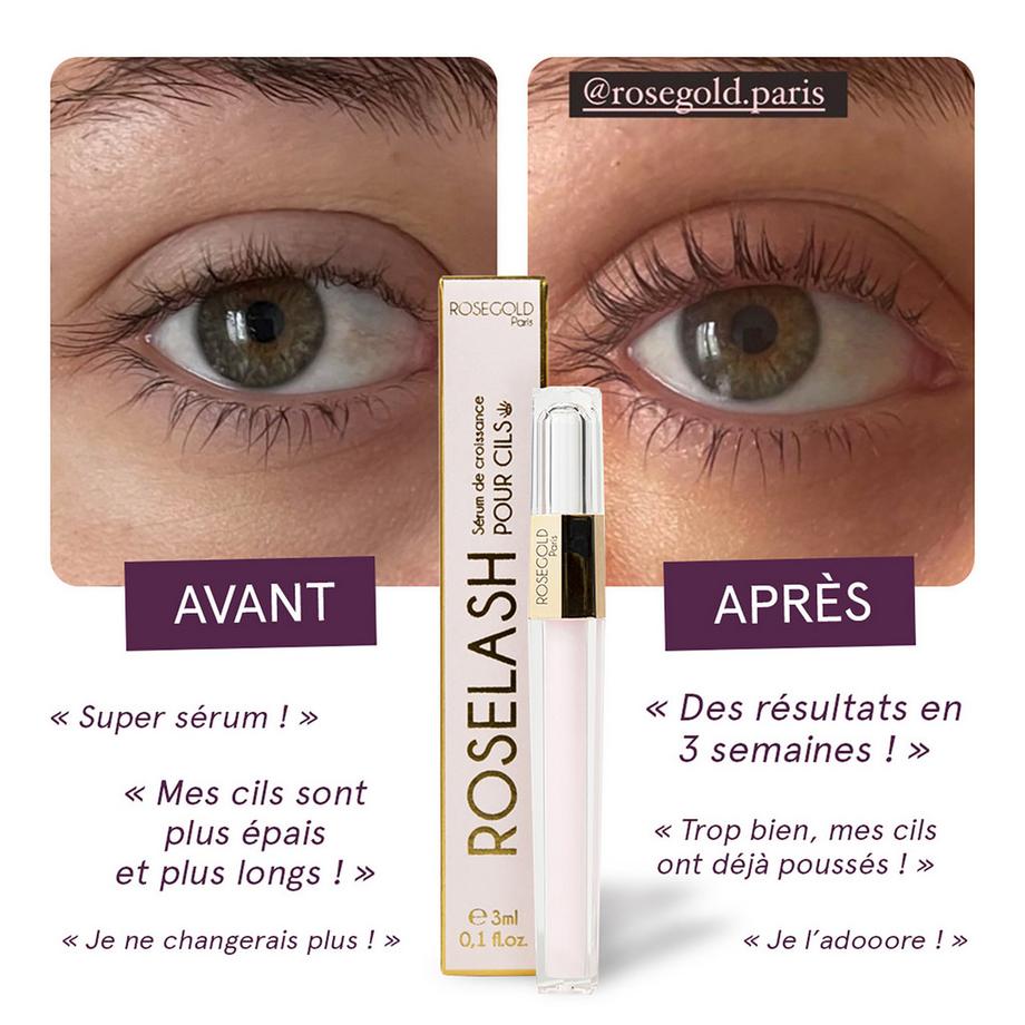ROSEGOLD  Siero per la crescita delle ciglia 