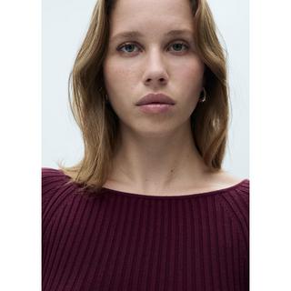 MANGO GOLETO Rippstrick Midi Kleid  