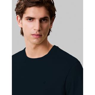 Calvin Klein Jeans SS Smooth Cotton Solid Crewneck T-Shirt  