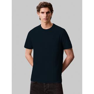 Calvin Klein Jeans SS Smooth Cotton Solid Crewneck T-Shirt  
