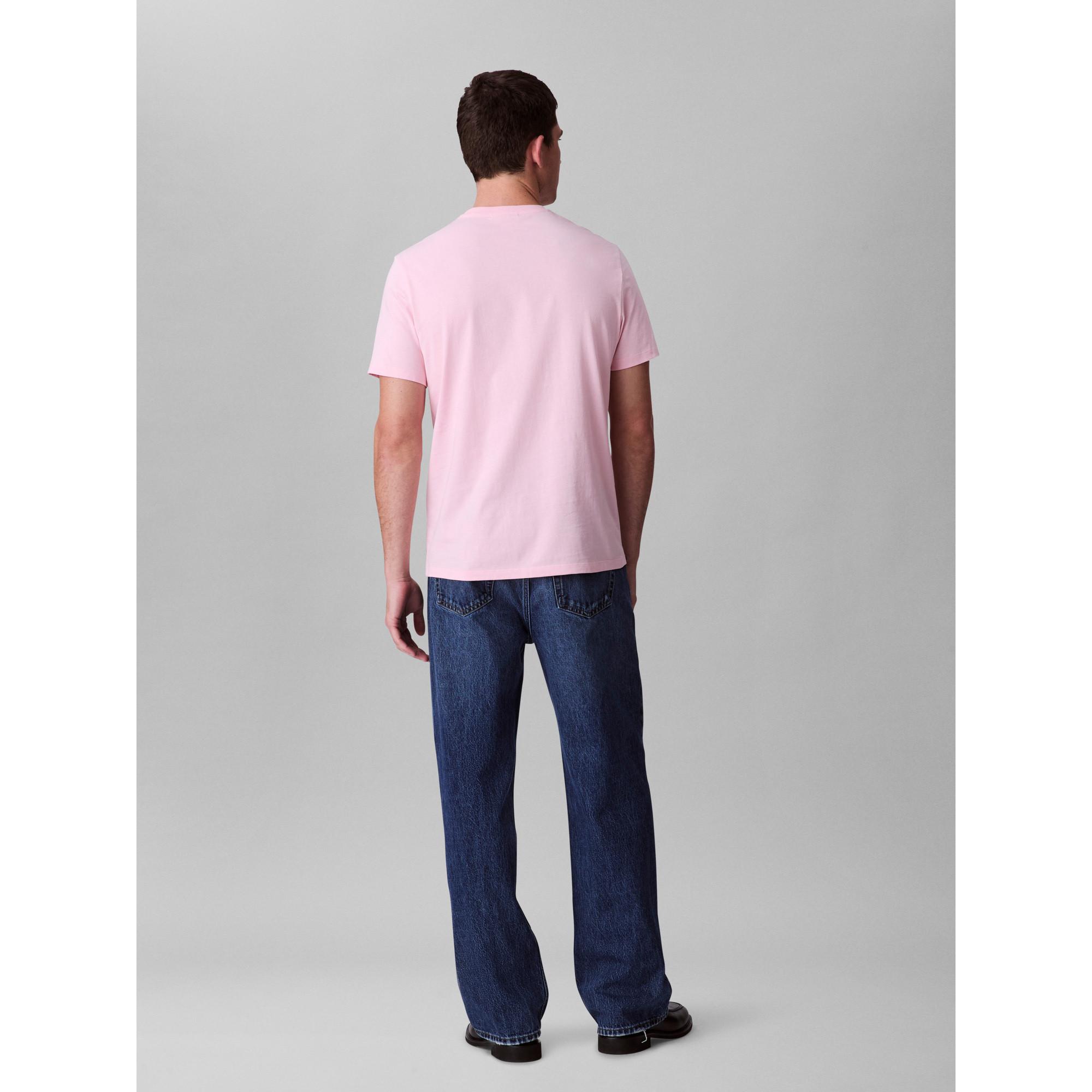 Calvin Klein Jeans SS Smooth Cotton Solid Crewneck T-Shirt  