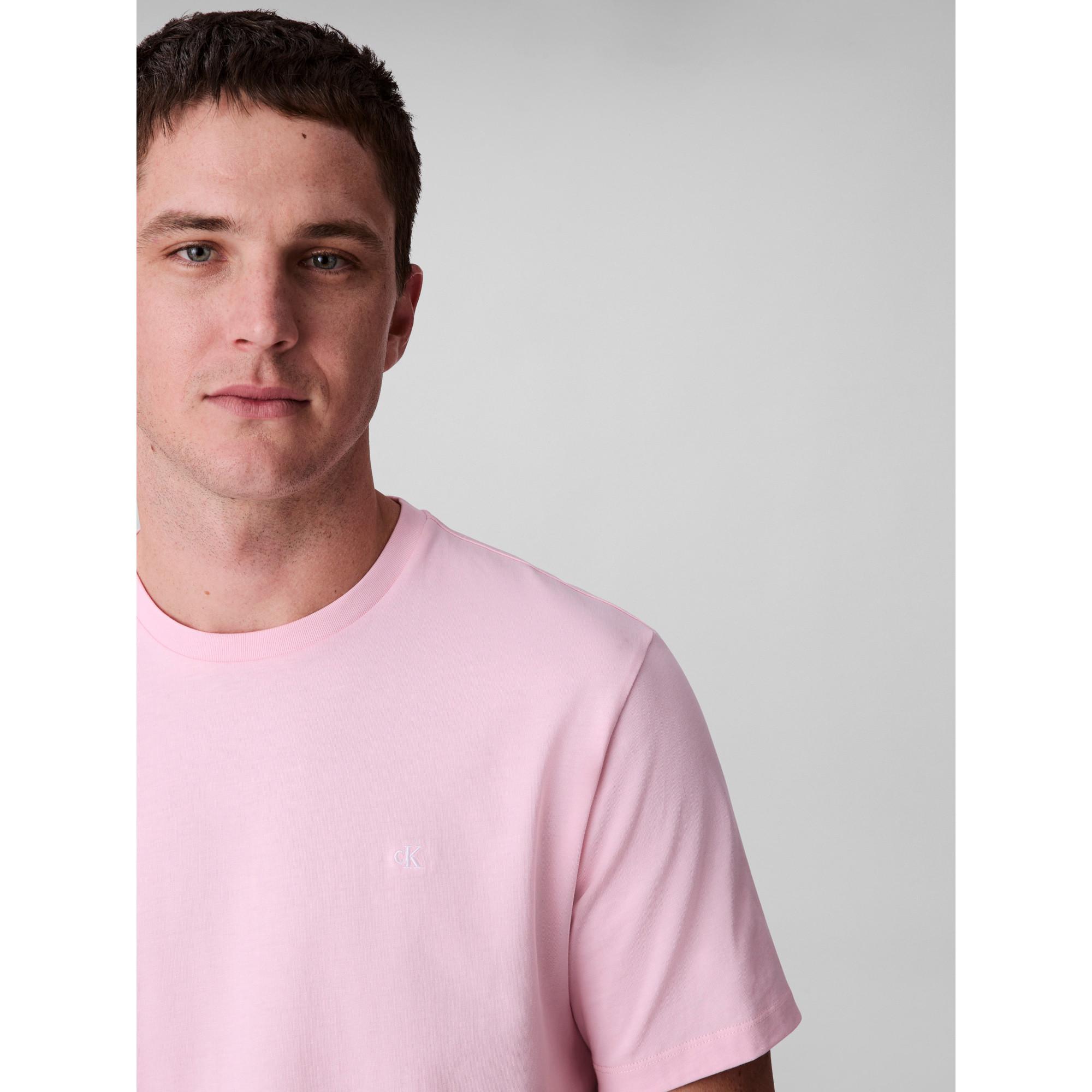 Calvin Klein Jeans SS Smooth Cotton Solid Crewneck T-Shirt  