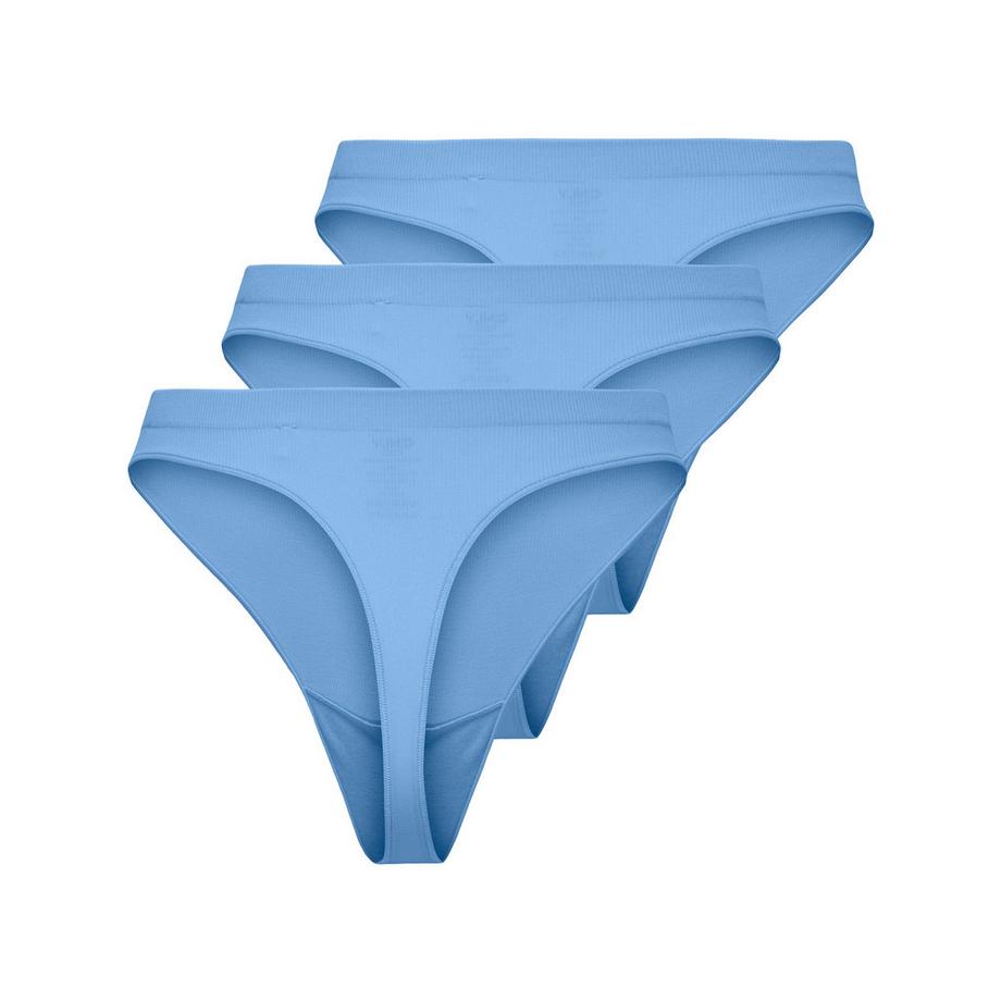 Only Lingerie Vicky Rib Seamless String Lot de 3  