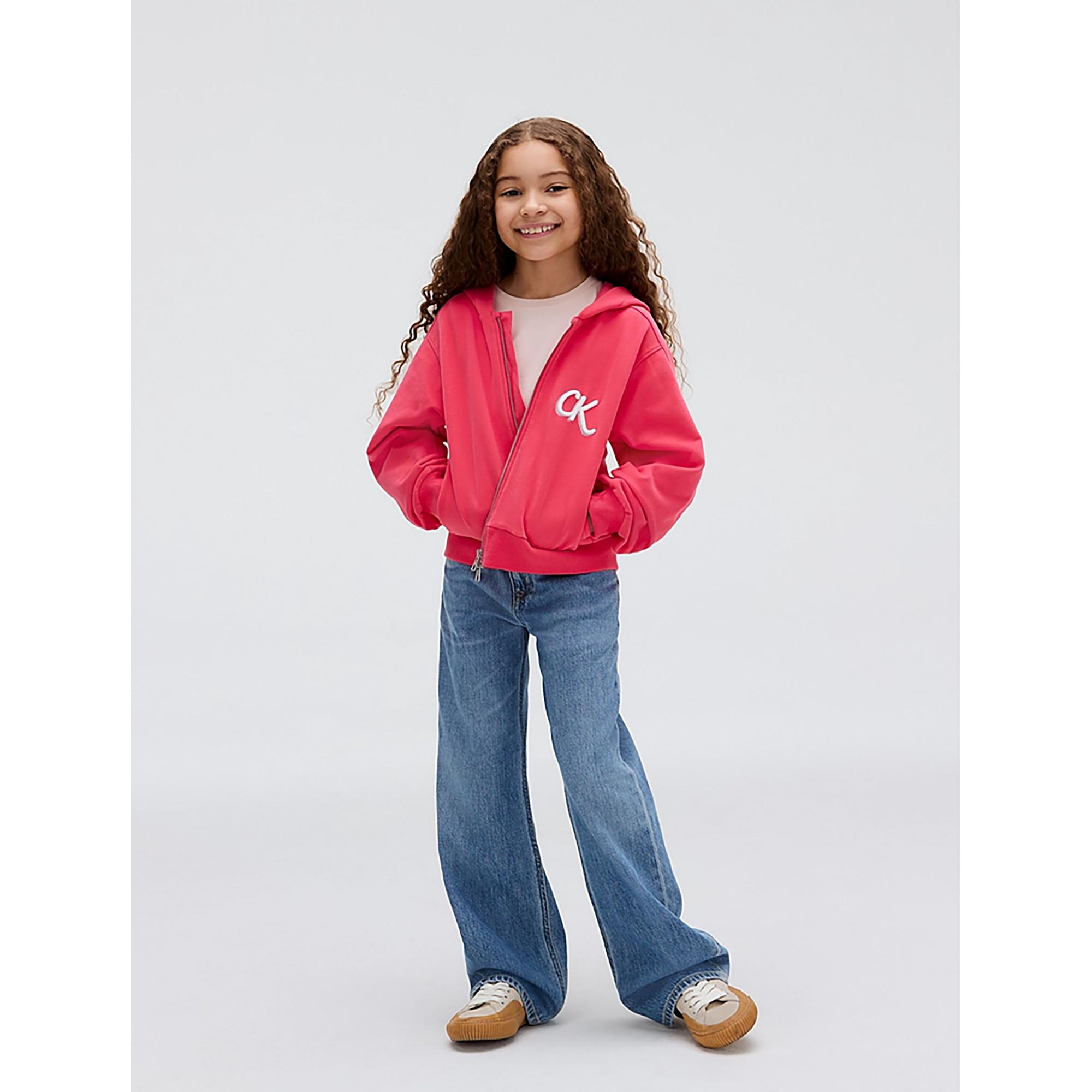 Calvin Klein  Felpa con cappuccio, chiusura lampo 