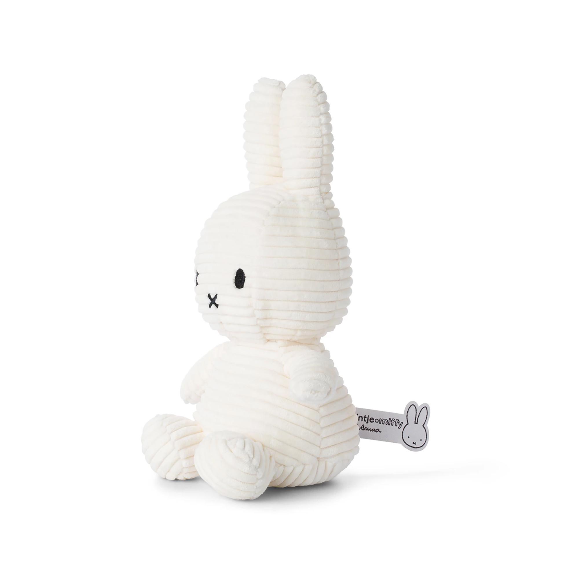 Bon Ton Toys  Miffy Lapin velours côtelé blanc 