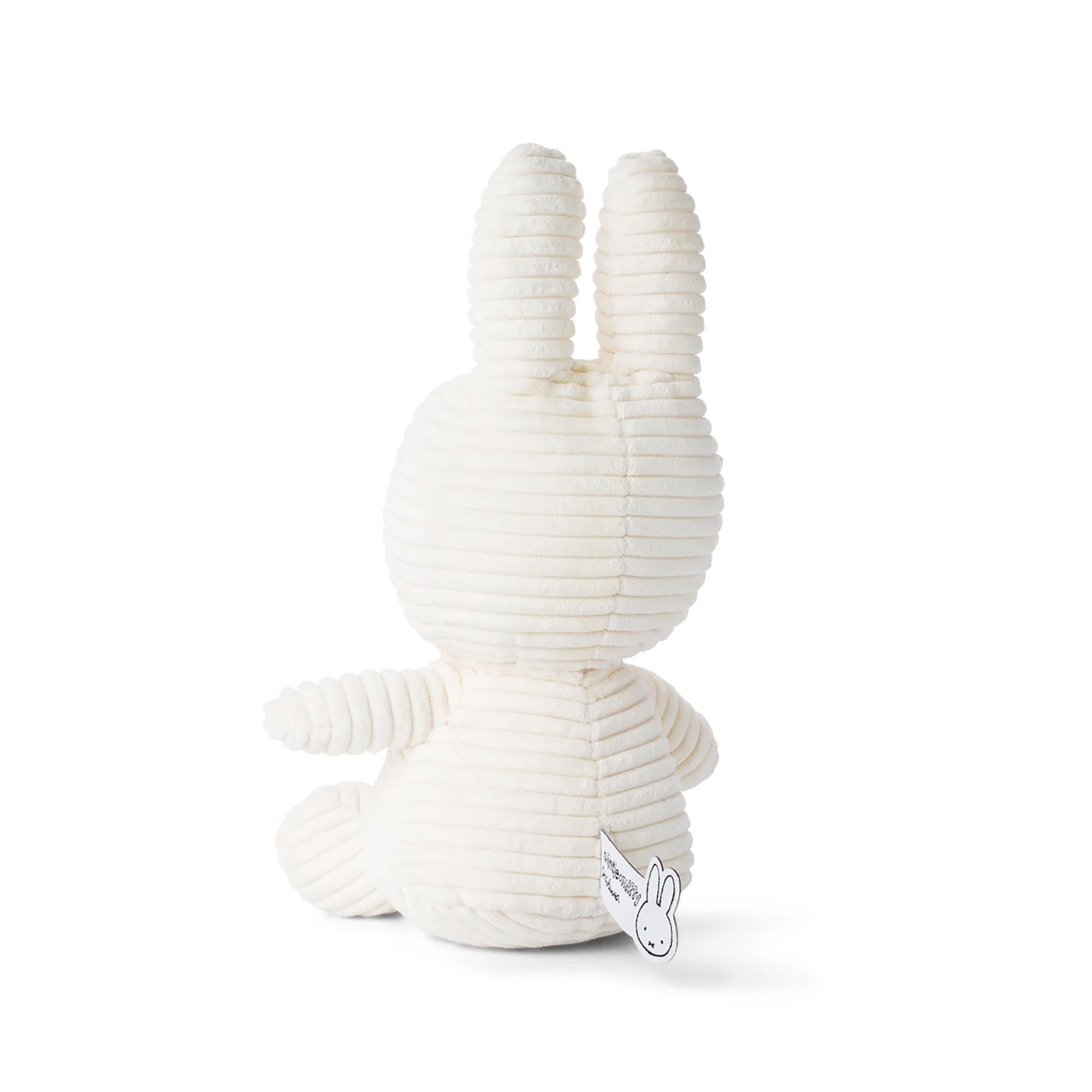 Bon Ton Toys  Miffy Lapin velours côtelé blanc 