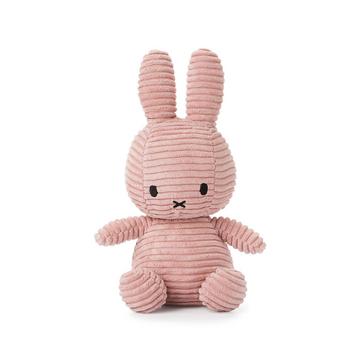 Miffy Velours côtelé rose 23cm