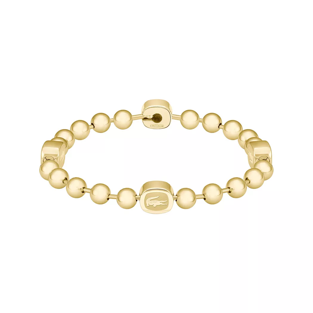 Armkette LACOSTE "VIGOR", gold (gelbgoldfarben), Armbänder, Herren, 19cm, Edelstahl, Armkette