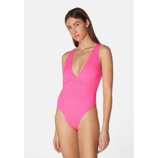 Sorbet Island Ariel Strukturierter Badeanzug mit tiefem Ausschnitt  