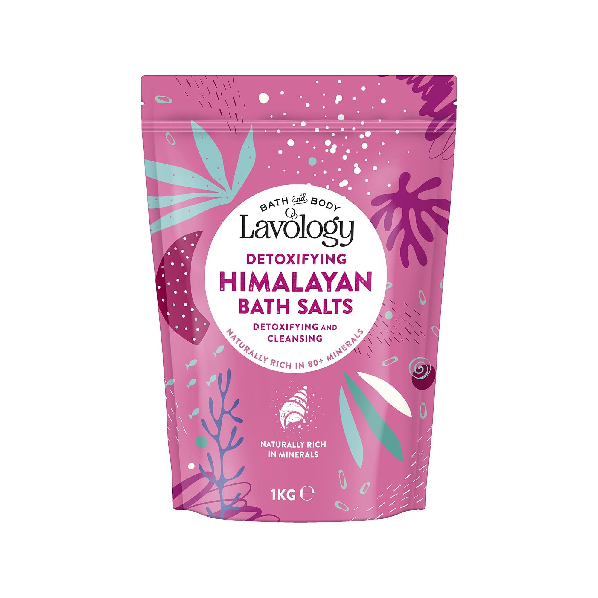 Lavology Himalayan Salt 1kg Sels de bain détoxifiants de l'Himalaya 