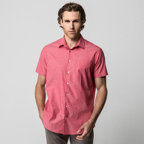 Manor Man Camicia Maniche Corte Fantasia  