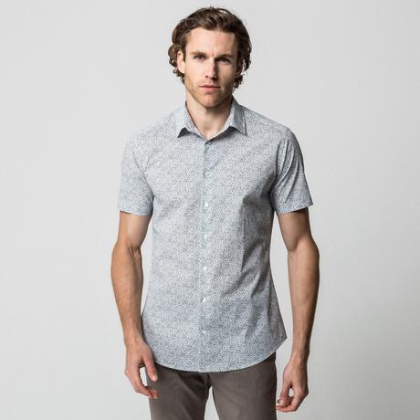 Manor Man Camicia Maniche Corte Fantasia  