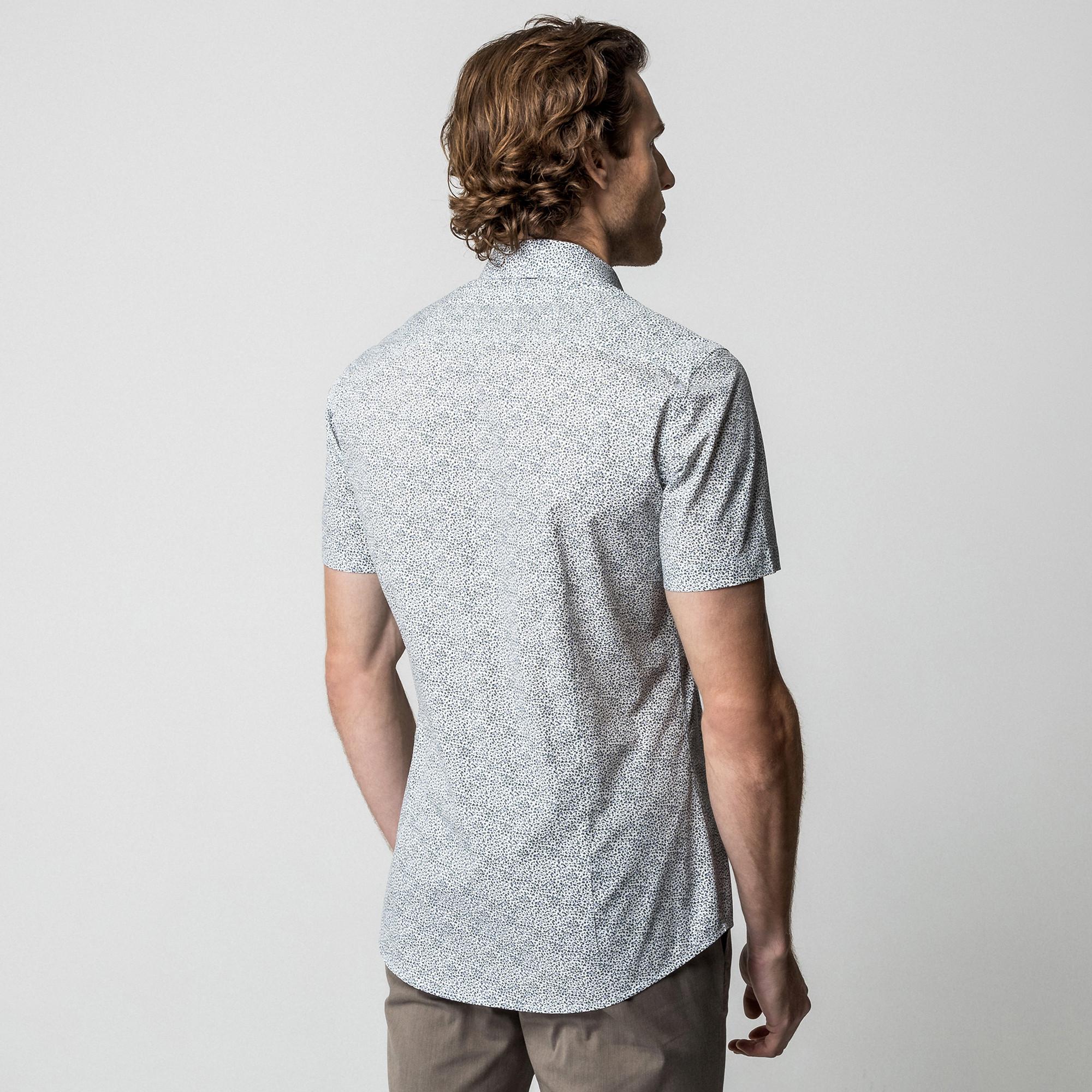 Manor Man Camicia Maniche Corte Fantasia  