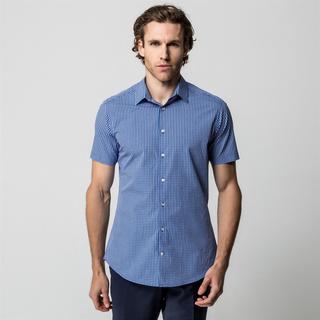 Manor Man Kurzarm Kariertes Hemd  