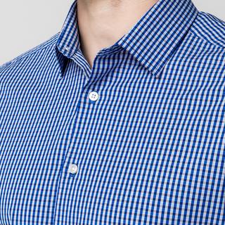 Manor Man Kurzarm Kariertes Hemd  